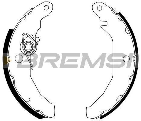 BREMSI Piduriklotside komplekt GF0216