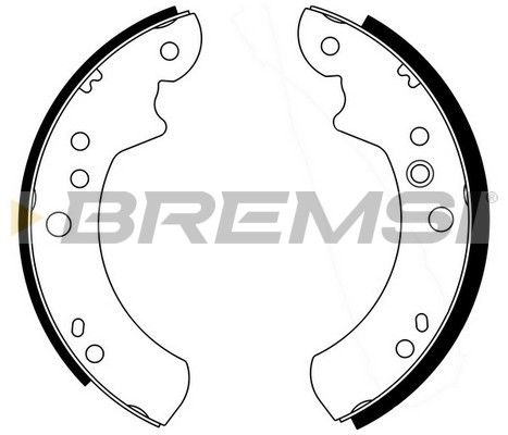 BREMSI Комплект тормозных колодок GF0220-1