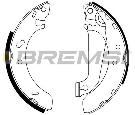 BREMSI Комплект тормозных колодок GF0227