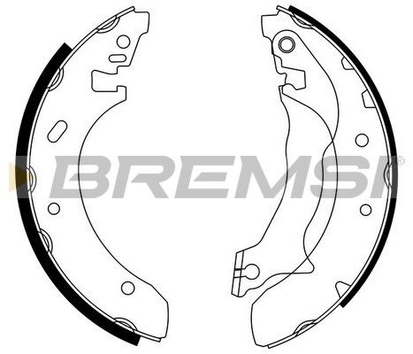 BREMSI Комплект тормозных колодок GF0228