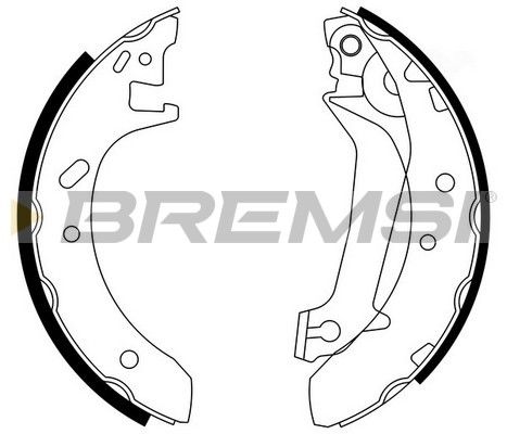 BREMSI Комплект тормозных колодок GF0229