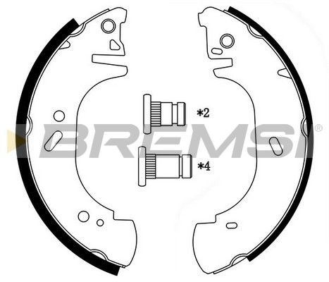 BREMSI Piduriklotside komplekt GF0233