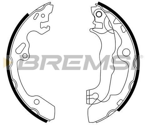 BREMSI Комплект тормозных колодок GF0238