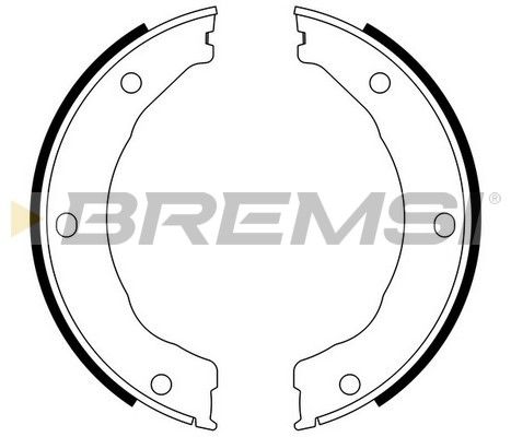 BREMSI Комплект тормозных колодок, стояночная тормозная с GF0246