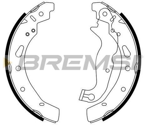 BREMSI Комплект тормозных колодок GF0247