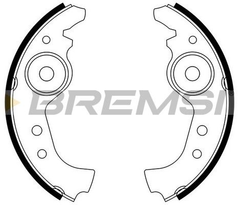 BREMSI Комплект тормозных колодок GF0290 05/10