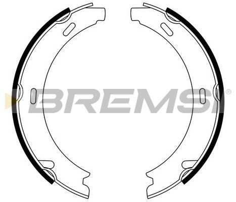 BREMSI Piduriklotside komplekt,seisupidur GF0303