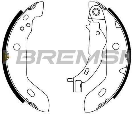 BREMSI Piduriklotside komplekt,seisupidur GF0304