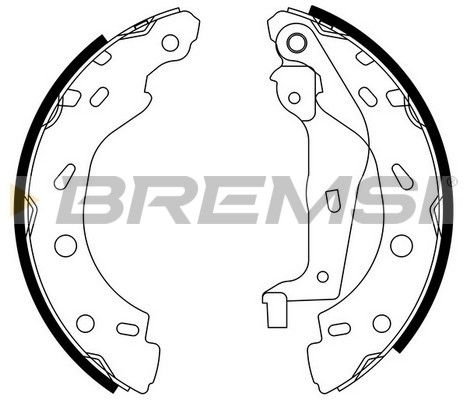 BREMSI Комплект тормозных колодок GF0308