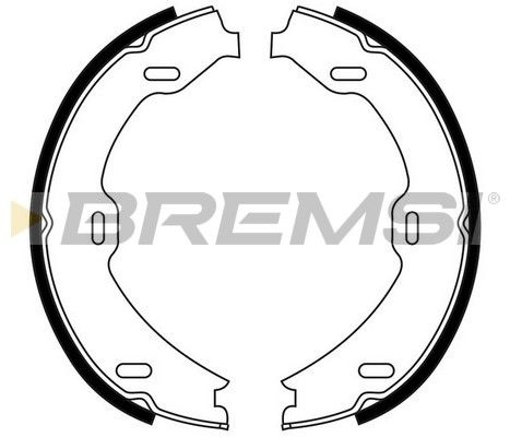BREMSI Piduriklotside komplekt,seisupidur GF0311