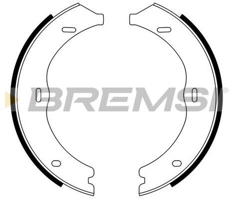 BREMSI Piduriklotside komplekt,seisupidur GF0316