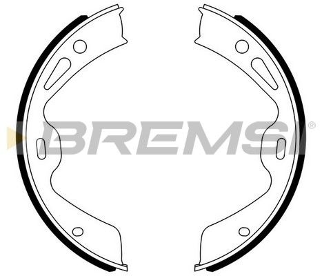 BREMSI Piduriklotside komplekt,seisupidur GF0330