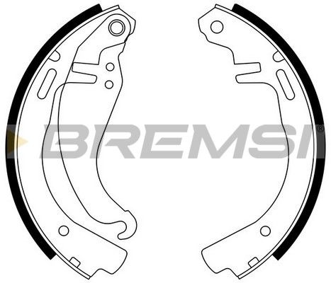 BREMSI Комплект тормозных колодок GF0343