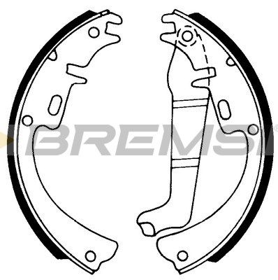 BREMSI Piduriklotside komplekt GF0344