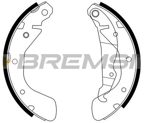 BREMSI Комплект тормозных колодок GF0354