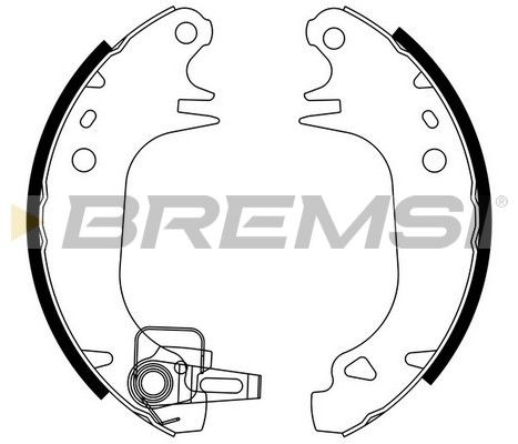 BREMSI Комплект тормозных колодок GF0382