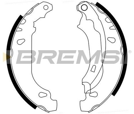 BREMSI Комплект тормозных колодок GF0386
