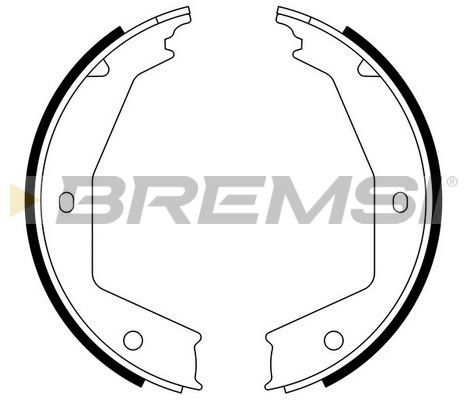 BREMSI Piduriklotside komplekt,seisupidur GF0388