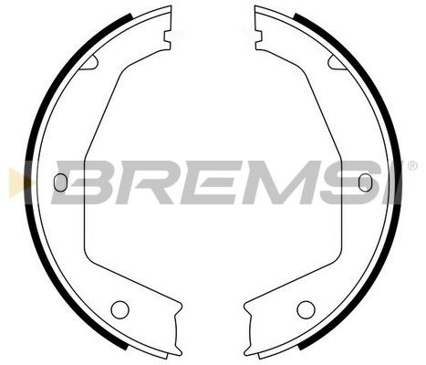 BREMSI Piduriklotside komplekt,seisupidur GF0397