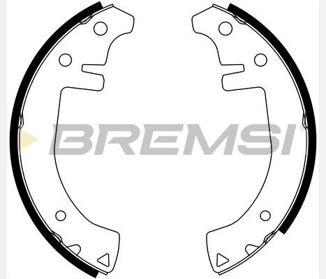 BREMSI Комплект тормозных колодок GF0401