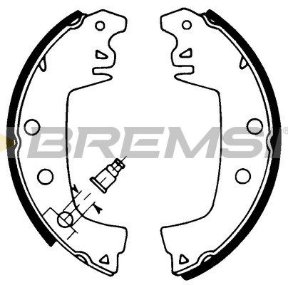 BREMSI Комплект тормозных колодок GF0404