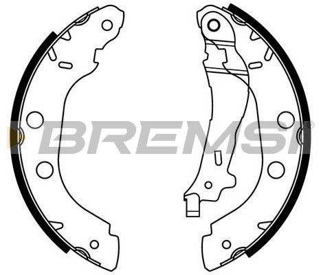 BREMSI Piduriklotside komplekt GF0407