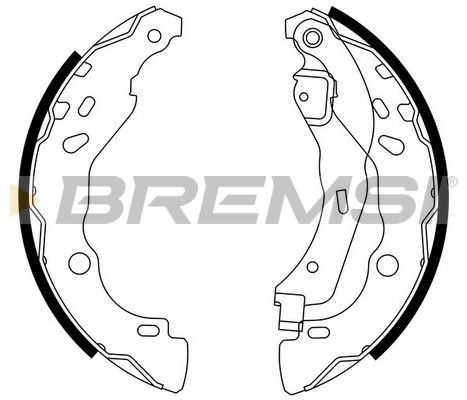 BREMSI Комплект тормозных колодок GF0409