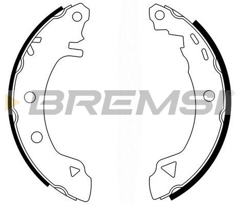 BREMSI Комплект тормозных колодок GF0418