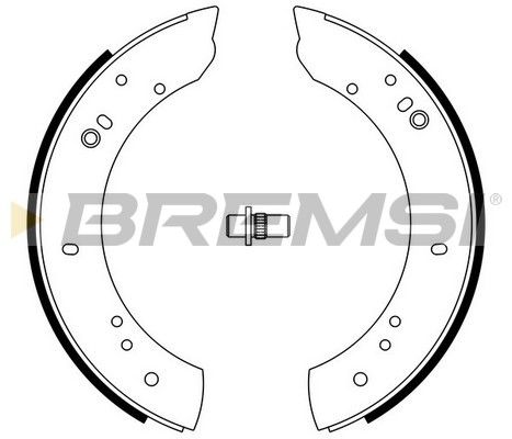 BREMSI Комплект тормозных колодок GF0433