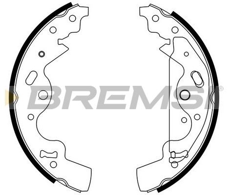 BREMSI Piduriklotside komplekt GF0437