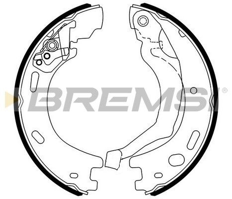 BREMSI Комплект тормозных колодок, стояночная тормозная с GF0440
