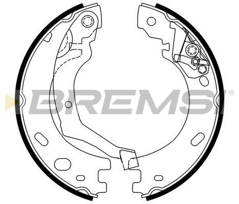 BREMSI Piduriklotside komplekt,seisupidur GF0441