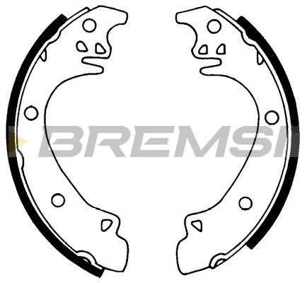 BREMSI Комплект тормозных колодок GF0444