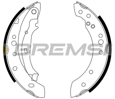 BREMSI Комплект тормозных колодок GF0446