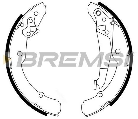 BREMSI Комплект тормозных колодок GF0473