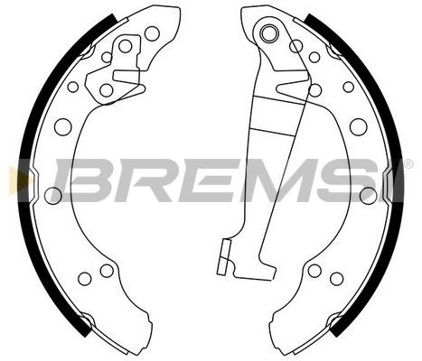 BREMSI Комплект тормозных колодок GF0543