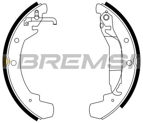 BREMSI Комплект тормозных колодок GF0548