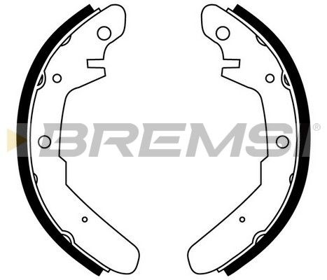 BREMSI Комплект тормозных колодок GF0551