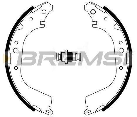 BREMSI Комплект тормозных колодок GF0555