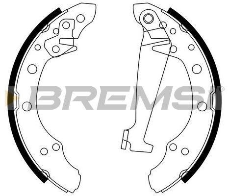 BREMSI Комплект тормозных колодок GF0556