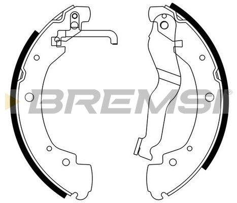 BREMSI Комплект тормозных колодок GF0557