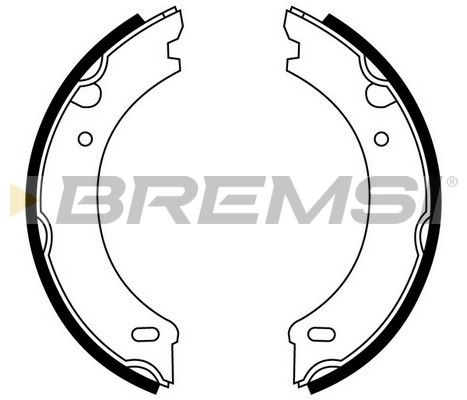 BREMSI Комплект тормозных колодок, стояночная тормозная с GF0605
