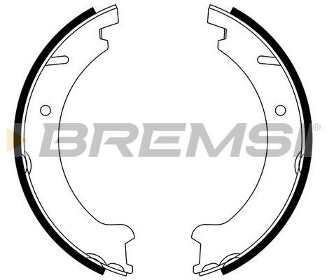 BREMSI Комплект тормозных колодок, стояночная тормозная с GF0606