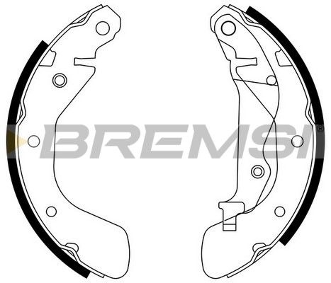 BREMSI Комплект тормозных колодок GF0633