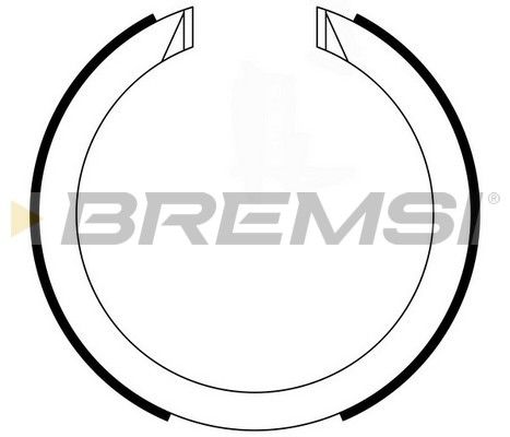 BREMSI Комплект тормозных колодок, стояночная тормозная с GF0634
