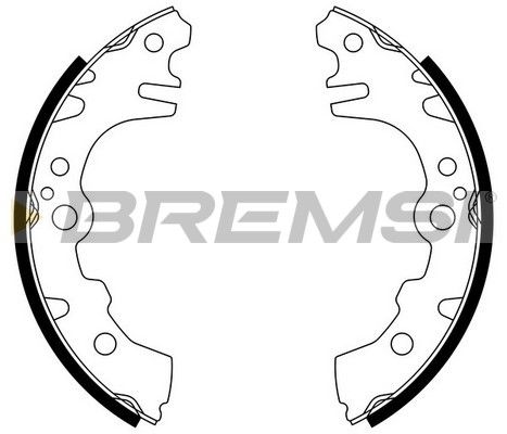 BREMSI Комплект тормозных колодок GF0673