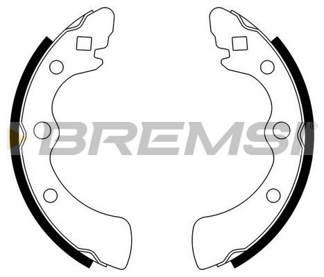 BREMSI Комплект тормозных колодок GF0700