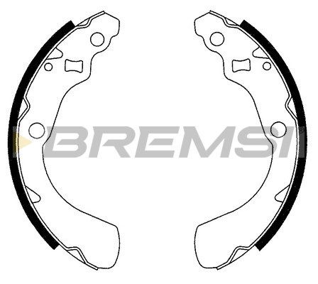 BREMSI Комплект тормозных колодок GF0710