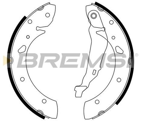 BREMSI Комплект тормозных колодок GF0711