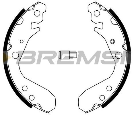 BREMSI Piduriklotside komplekt GF0714